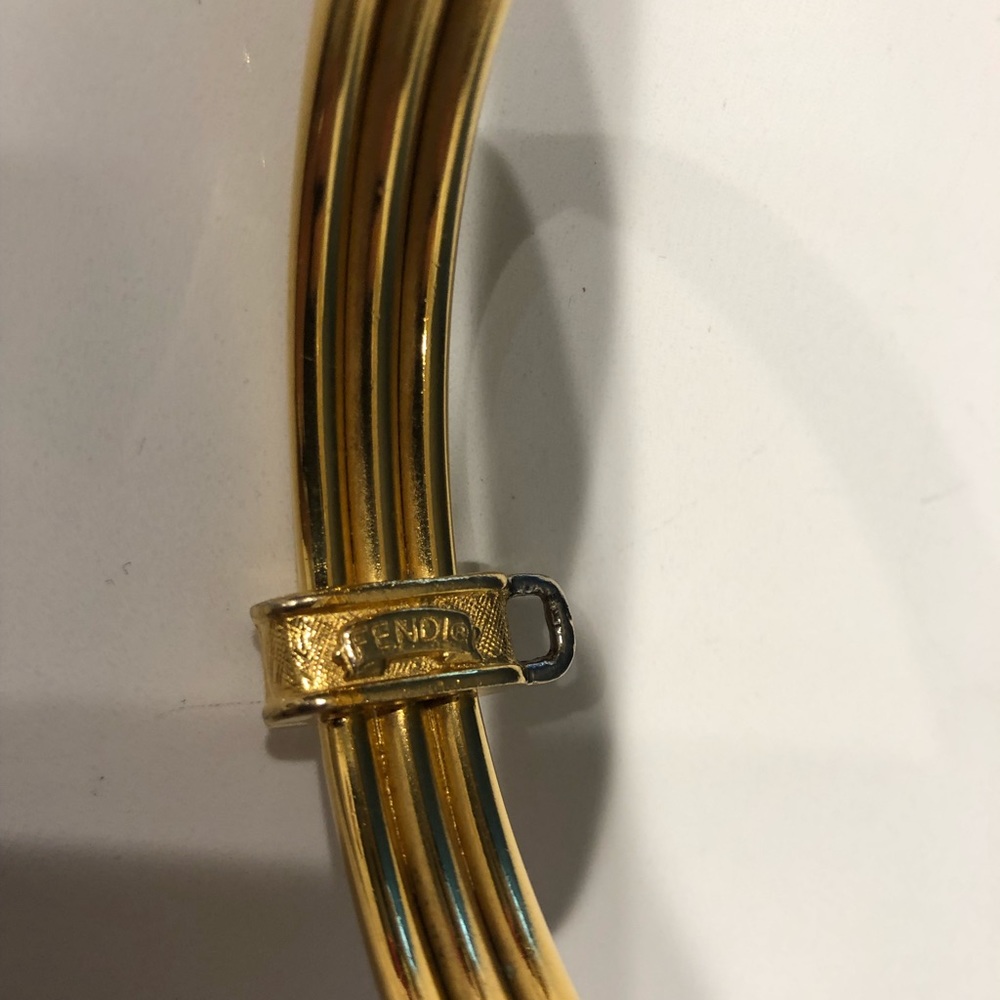 Fendi Gold Multi-Band Logo Bracelet - Picture 5 of 6